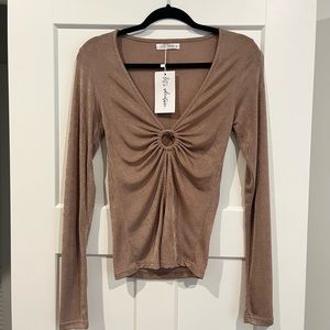 12th Tribe Sandra Mocha Top